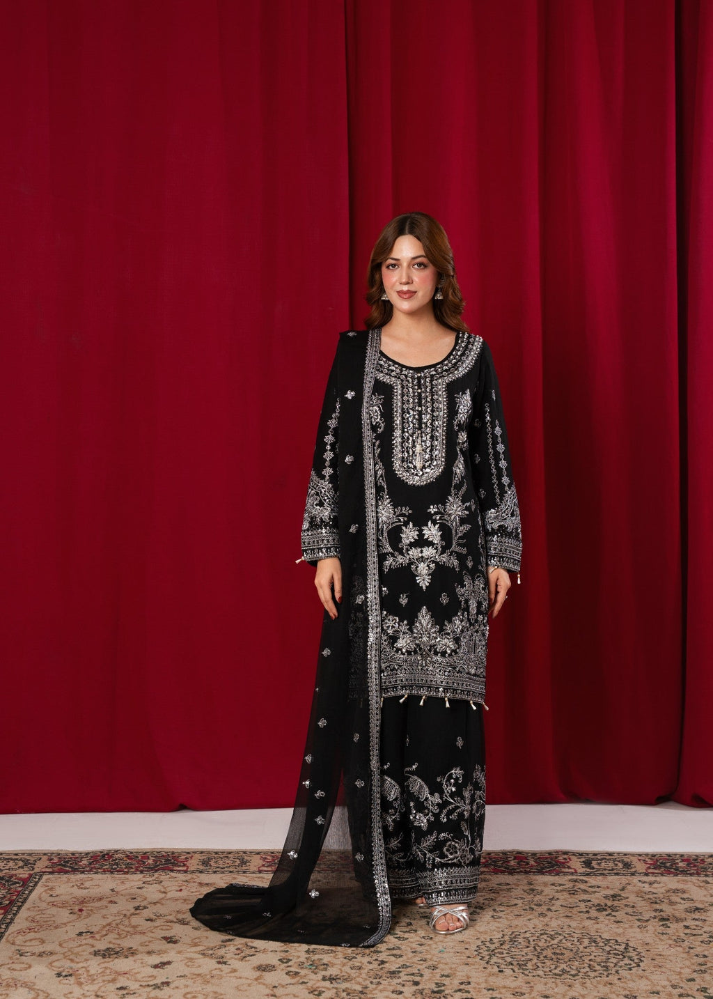 Hkb Officials Noorah Mystique Black Women 3pcs