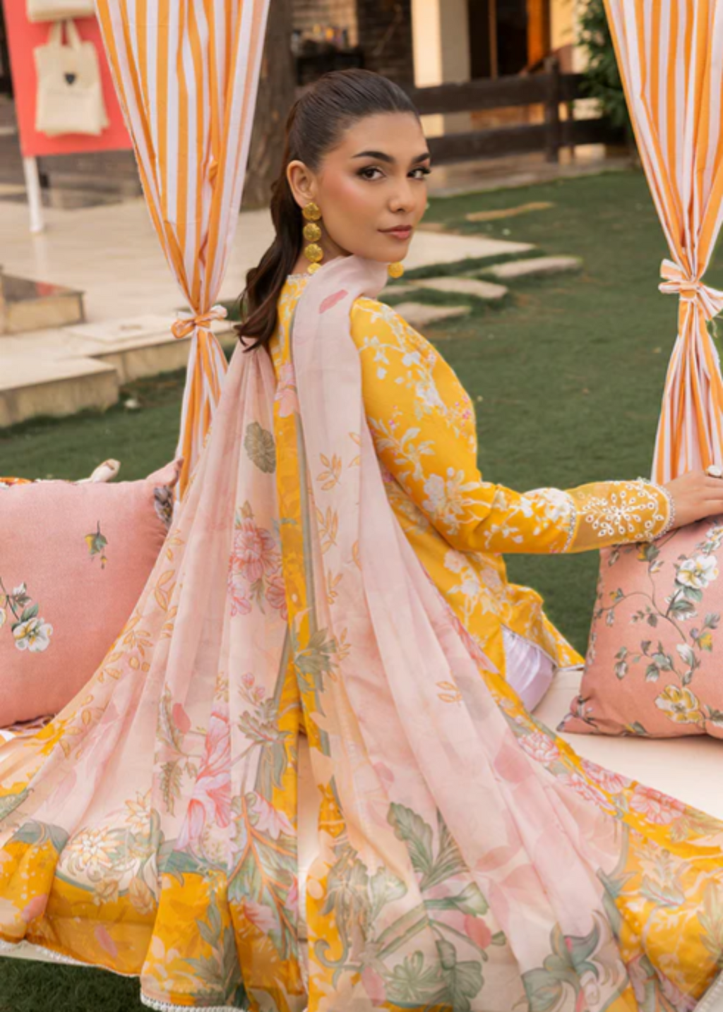 Meeral Luxe Yellow Amber Bloom Women 3pcs