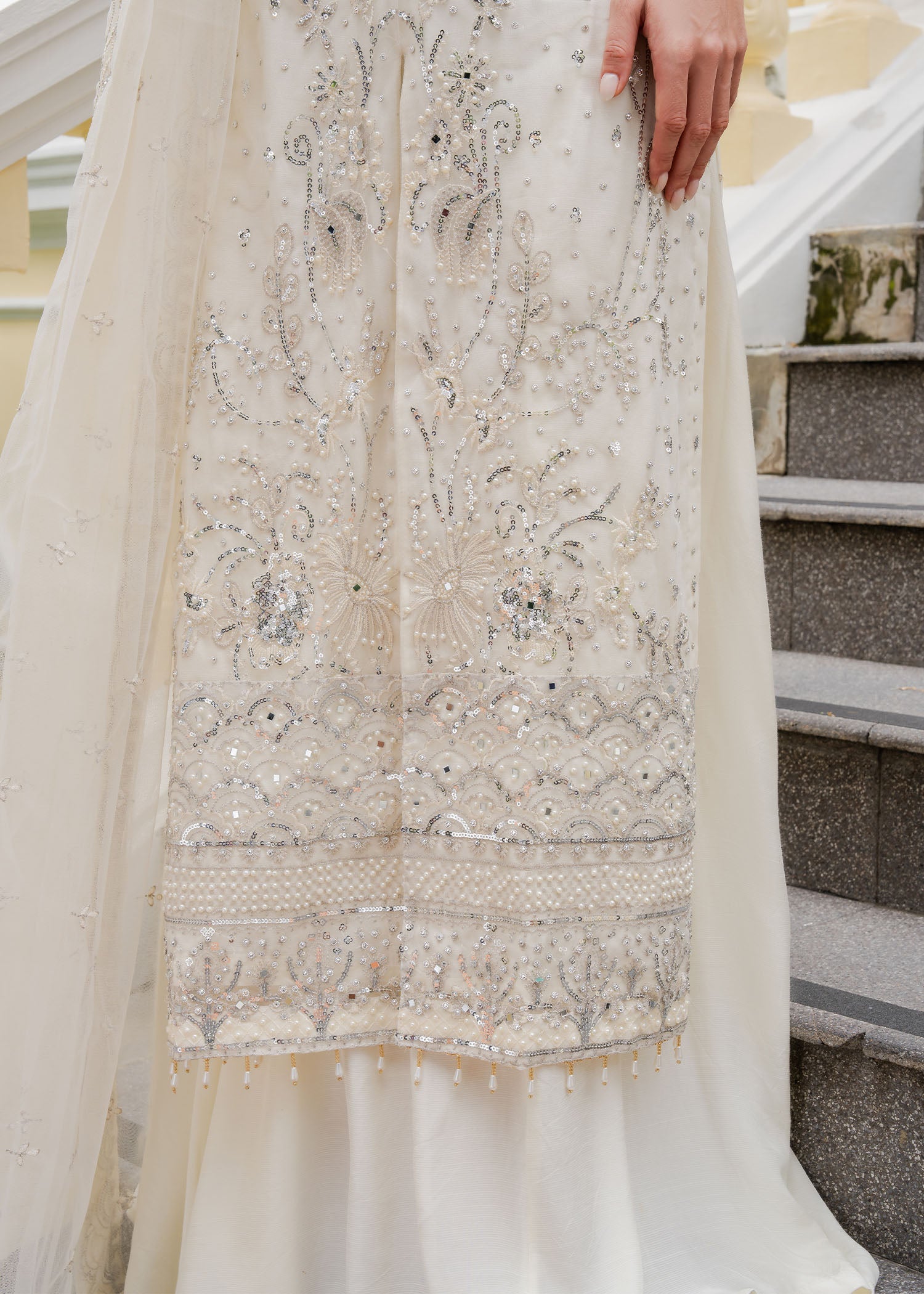 Agha Jaan IVORY Women 3pcs