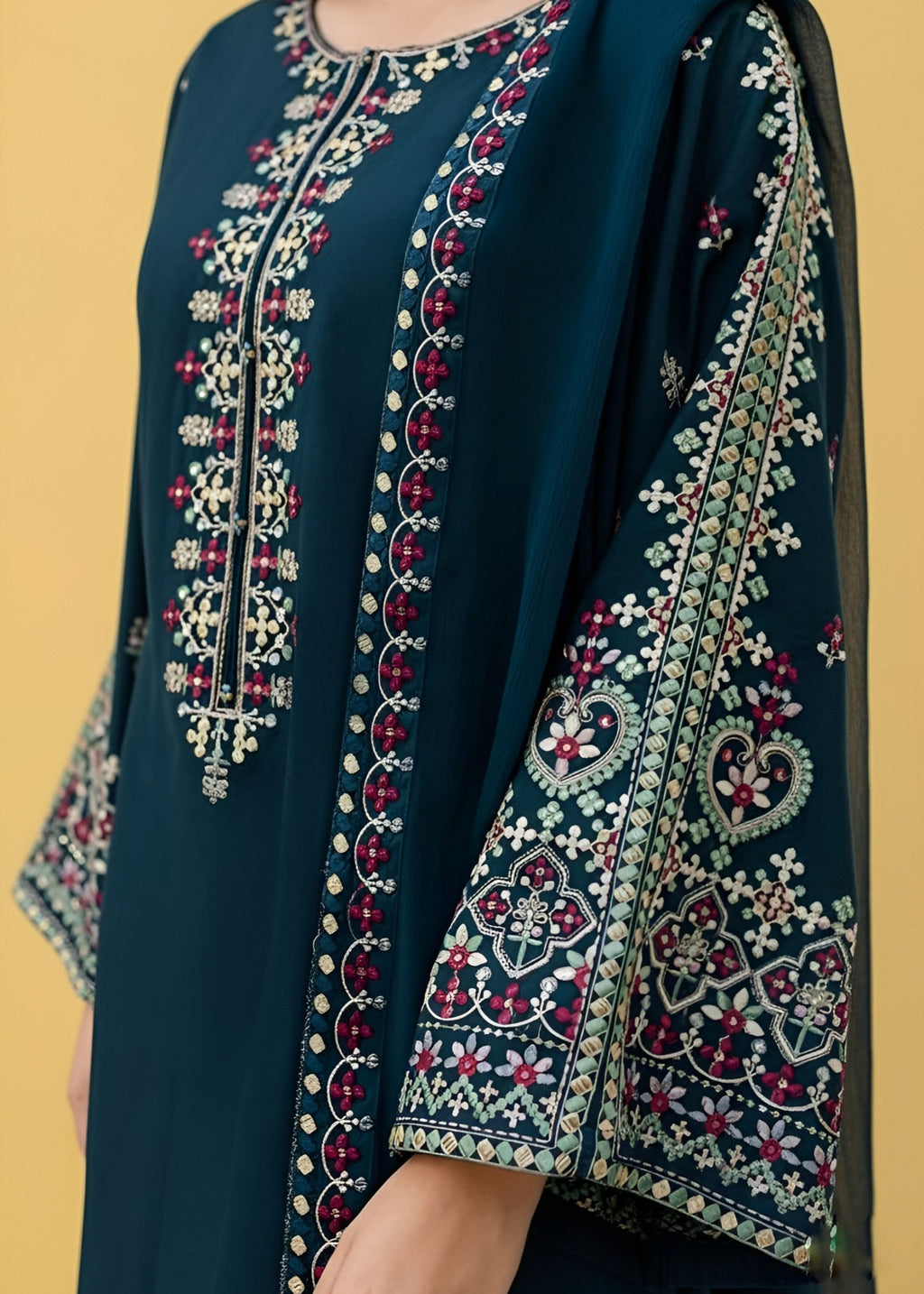 Fabric Garden Teal Elegance Women 3pcs