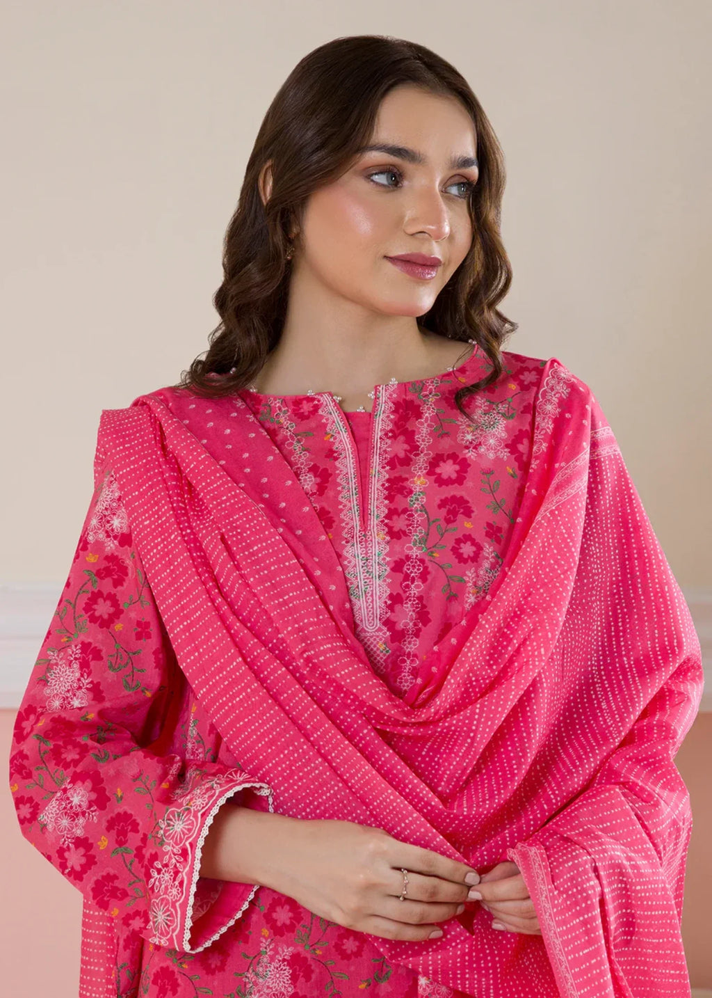 Zellbury WPS2532137 Shocking Pink Women 3pcs