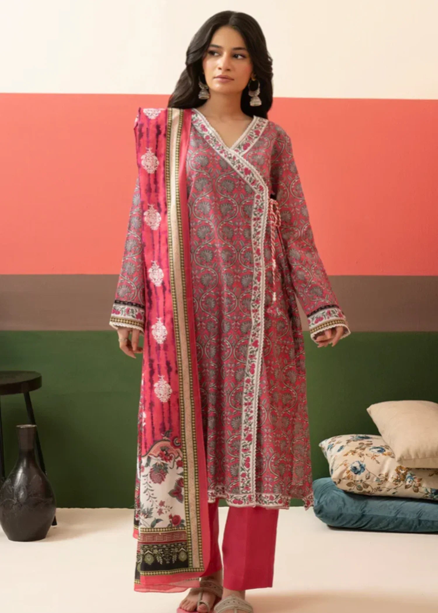Zellbury Kurta Dupatta Trouser WPS2531987 Women 3pcs