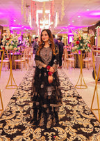 Suits By Sadia IMAAN BLACK GHARARA Women 3pcs