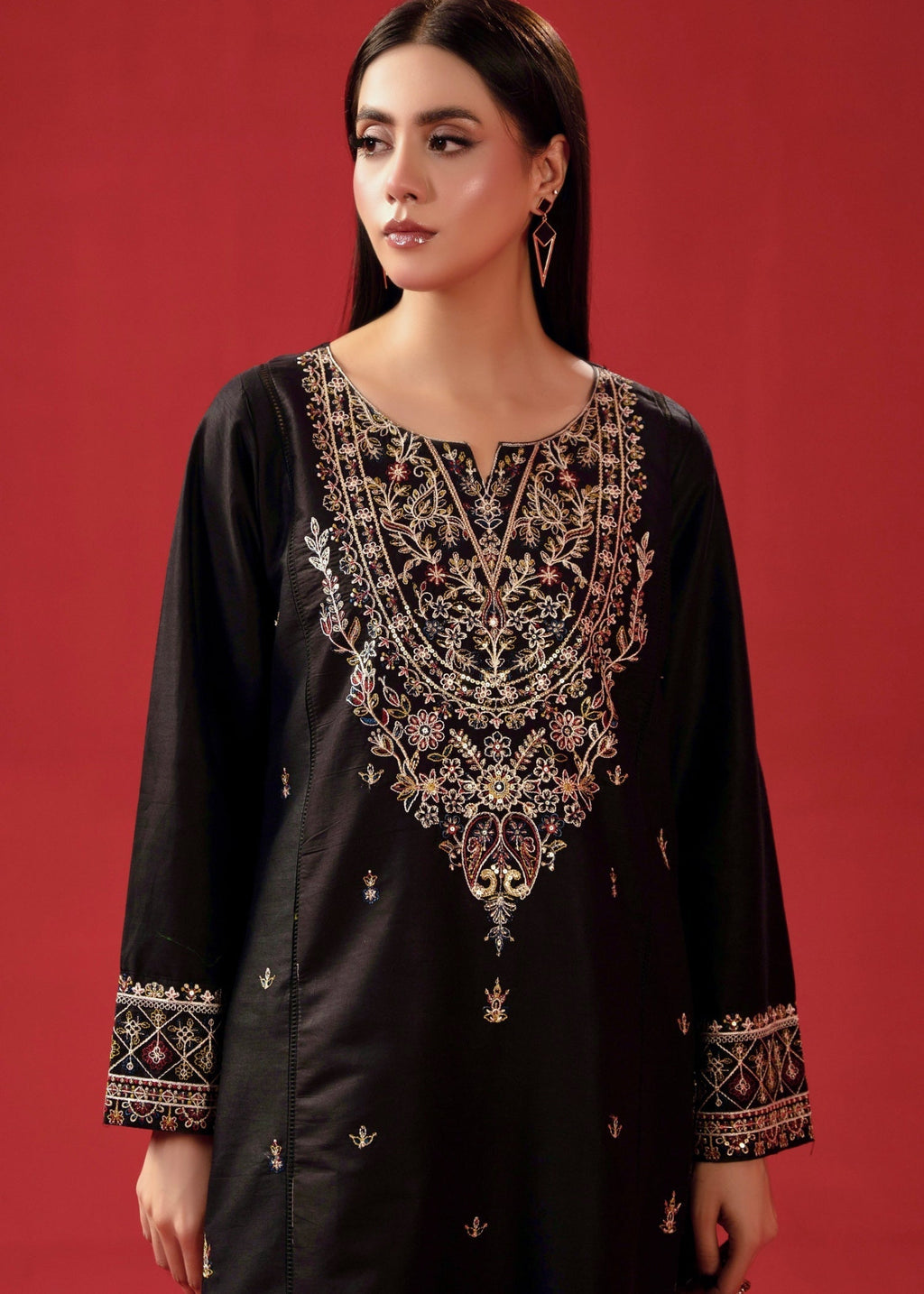 Zeenat & Zoha Black Formal Women 2pcs