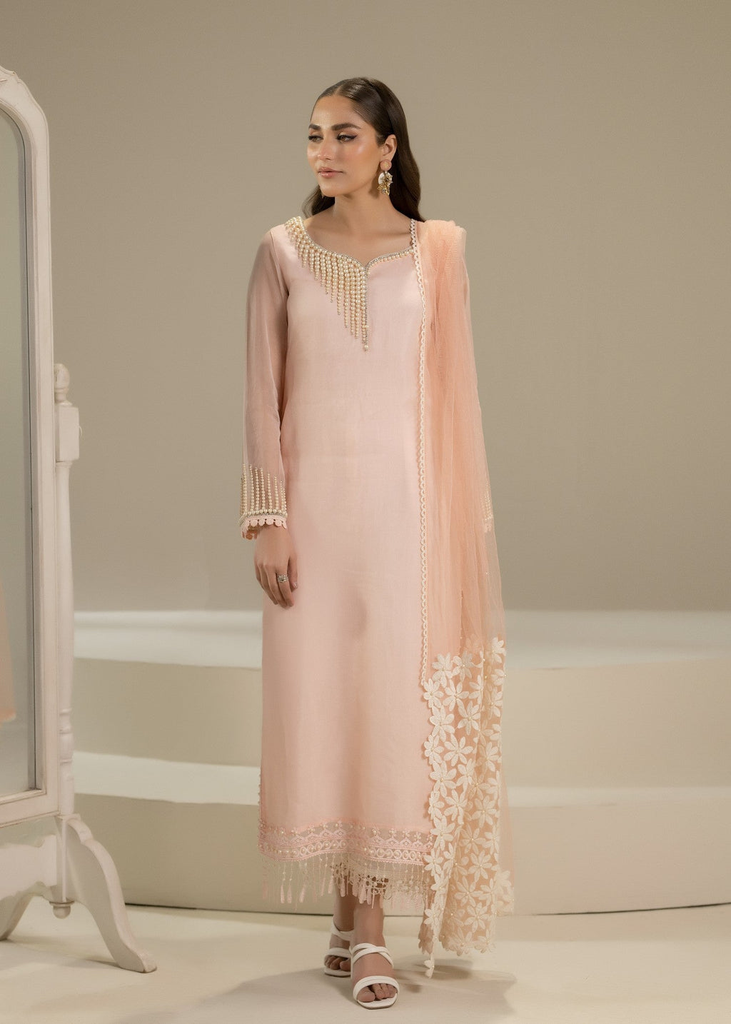 Khuda Baksh Creations Z 305 Pink Women 4pcs