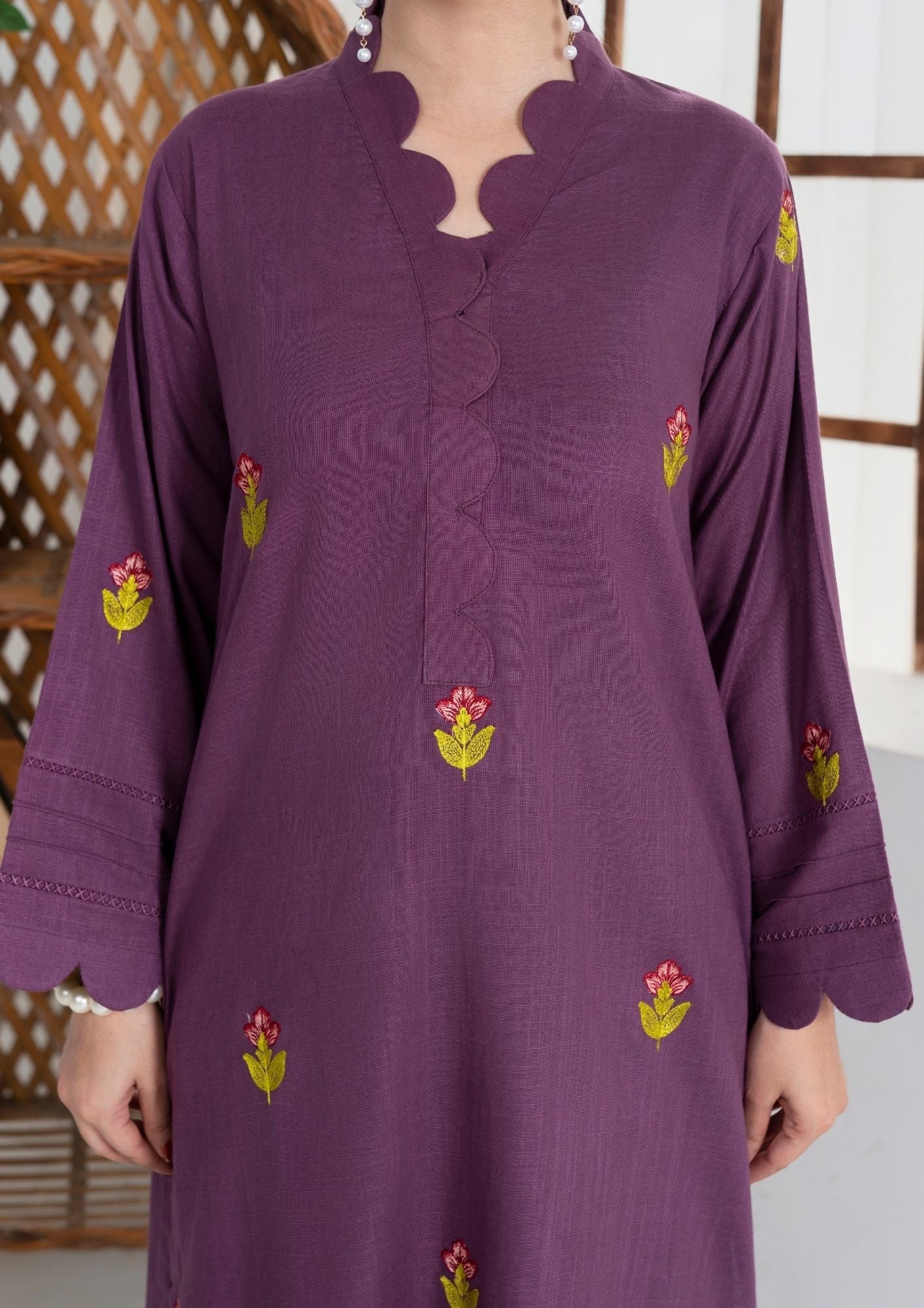 Yolo Pret Embroidered Khaddar AML W25 0008 Women 2pcs