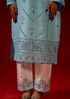 Zeenat & Zoha Sky Blue Women 2pcs