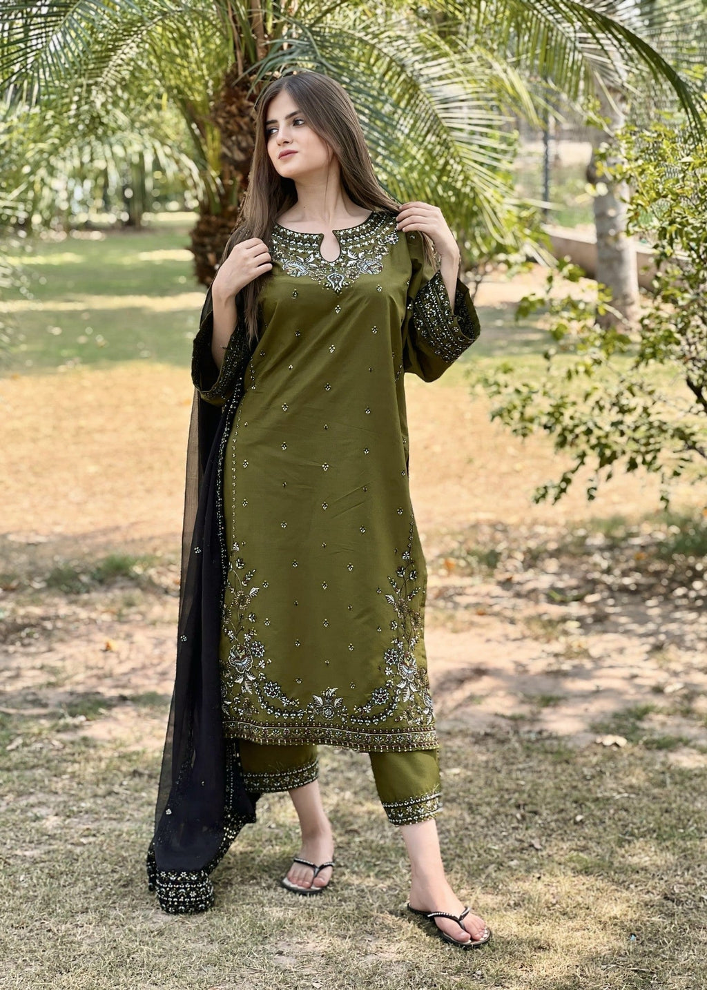 Tehzeeb Libas MAYAL EMBROIDERED Women 3pcs