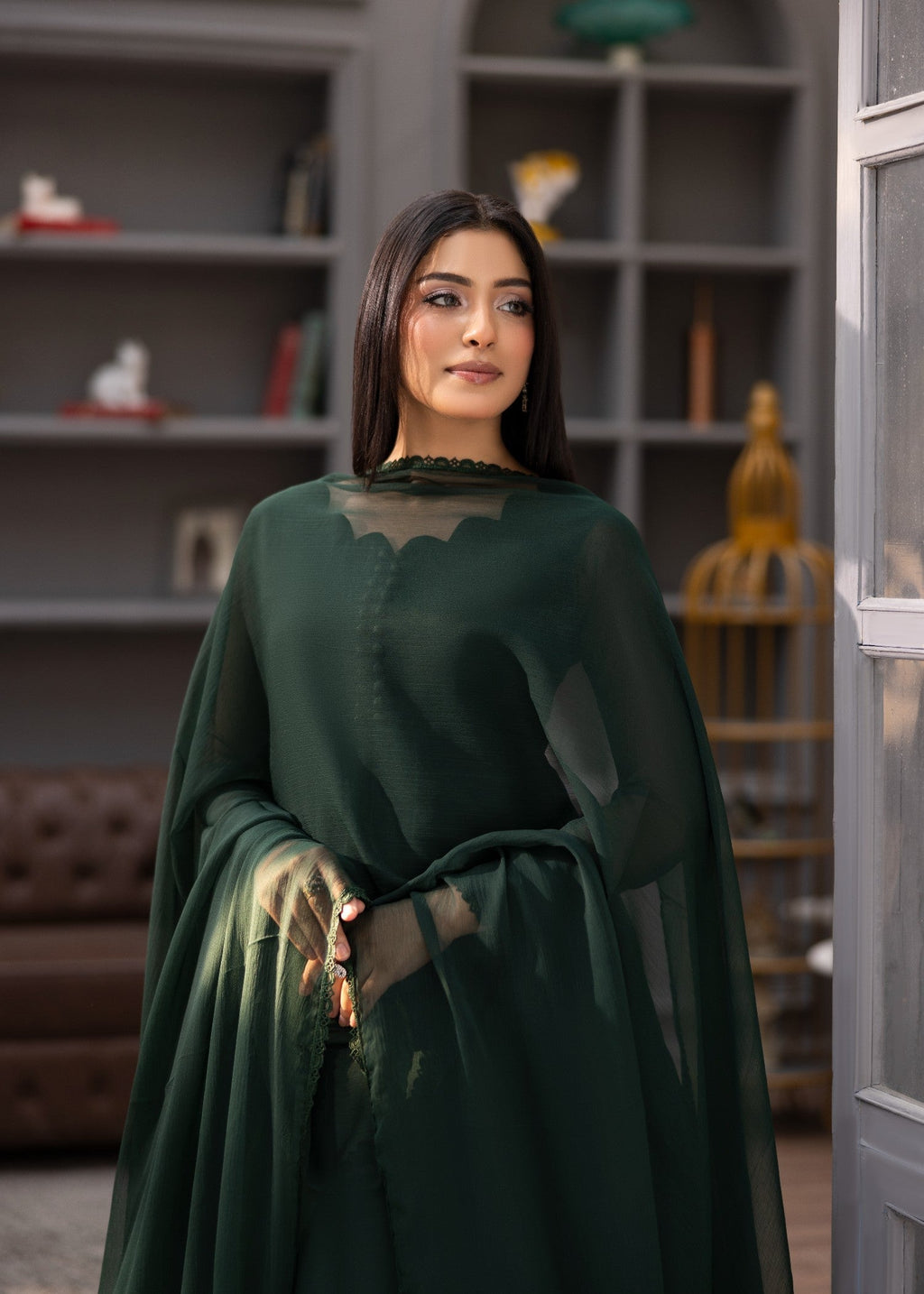 Alyssa BOTTLE GREEN MAXI ALM910 Women 2pcs