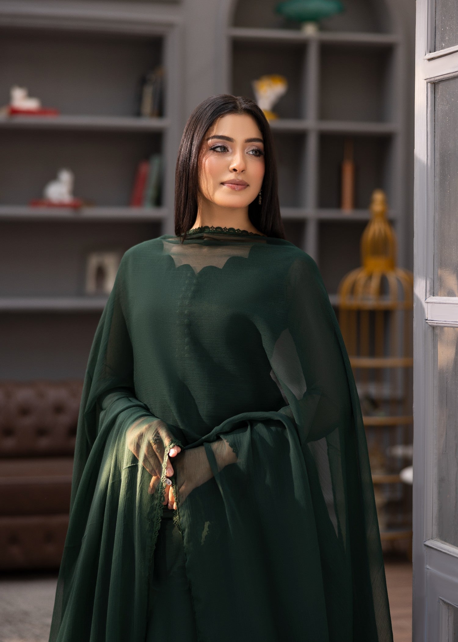 Alyssa BOTTLE GREEN MAXI ALM910 Women 2pcs