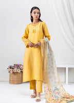 Kross Kulture Embroidered silk Lawn Suit 01642 Women 3pcs