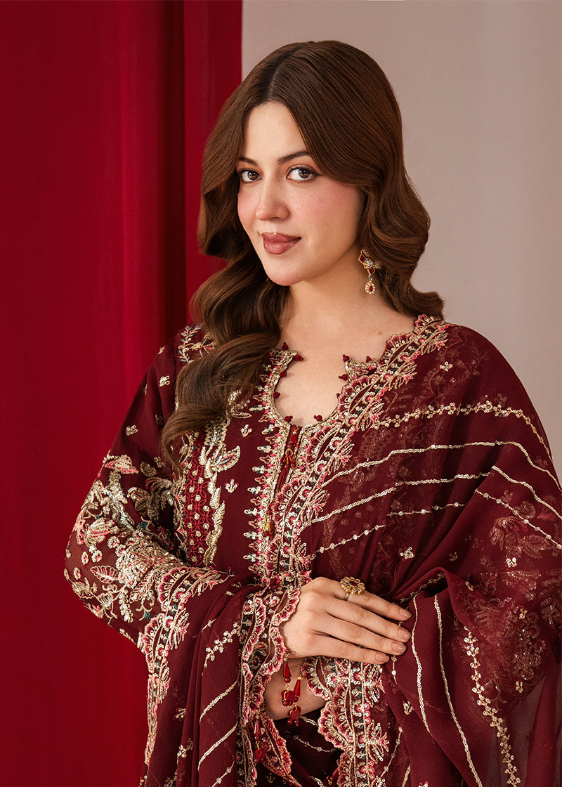 AATIQA Embroidered Chiffon Suit 85 Women 3pcs