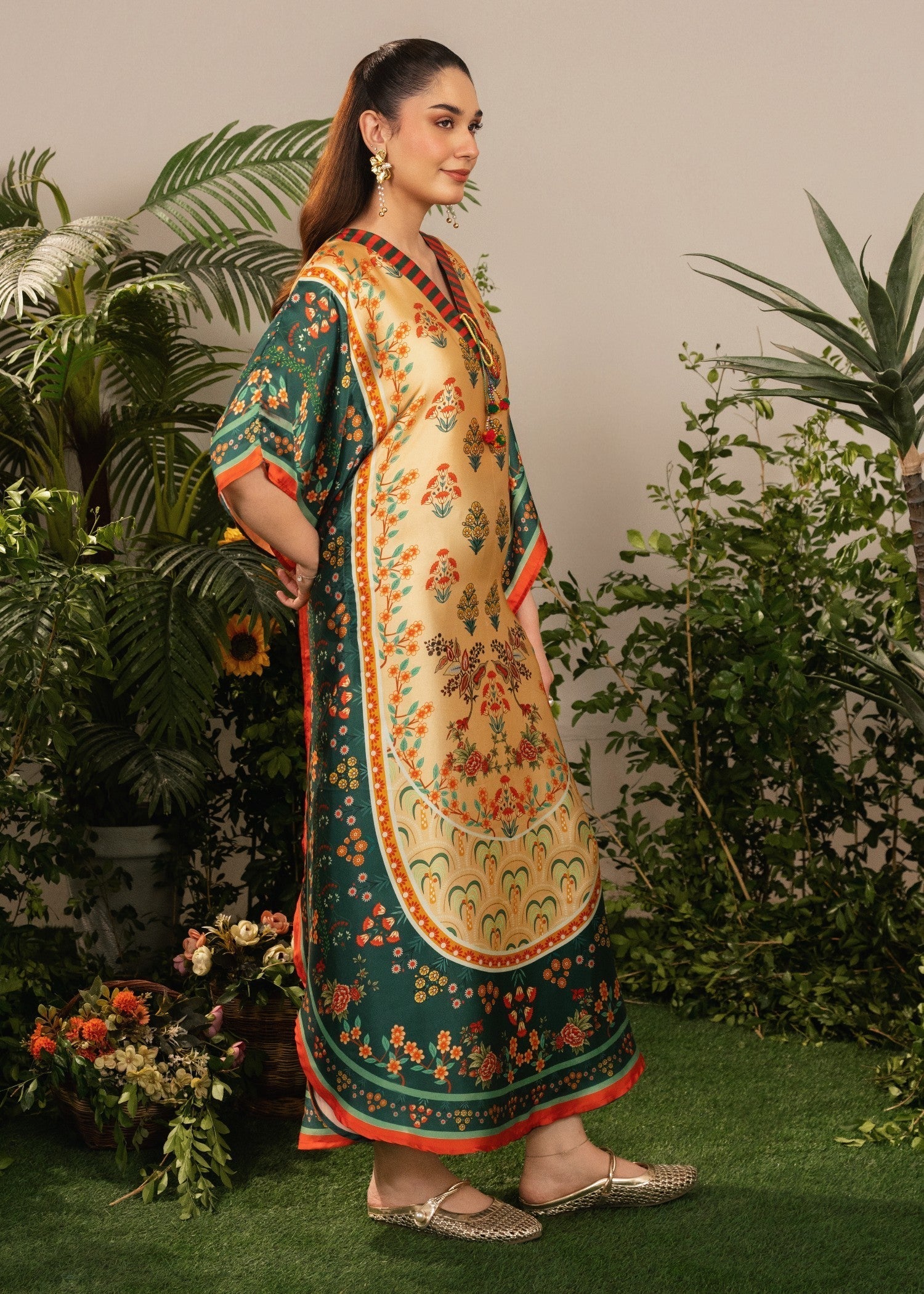 Tehzeeb Libas BUTTUR CUP KAFTAAN Women 2pcs