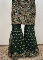 Four Season Boutique MAHAJABEEN BOTTLE GREEN Women 3pcs