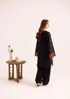 Zeenat & Zoha Noir Leaf Women 2pcs
