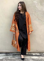 Akhrot Clothing Tangerine Black Cardigan Women 3pcs