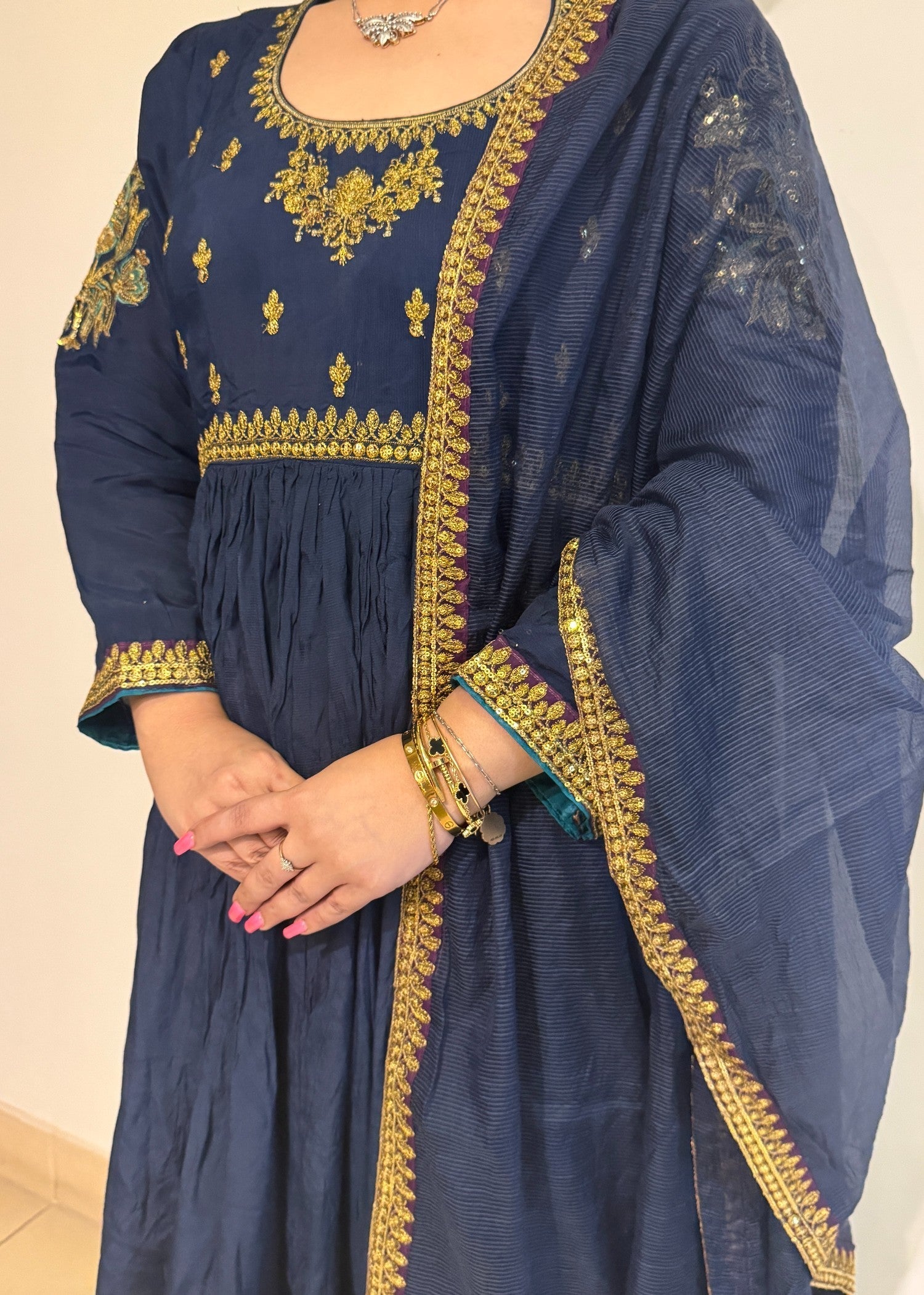 Fernazcouture Blue aura Women 3pcs