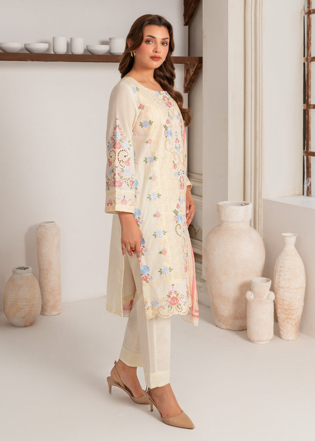 Sahibas By Mirza Vohra White Women 3pcs