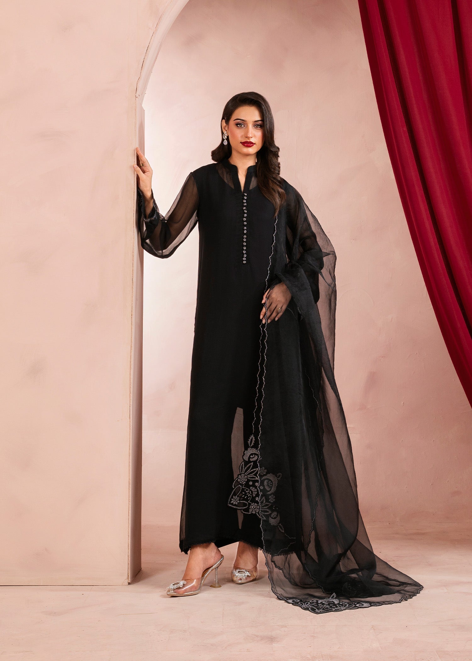 Rang-e-Haya Linear (Black) Women 4pcs