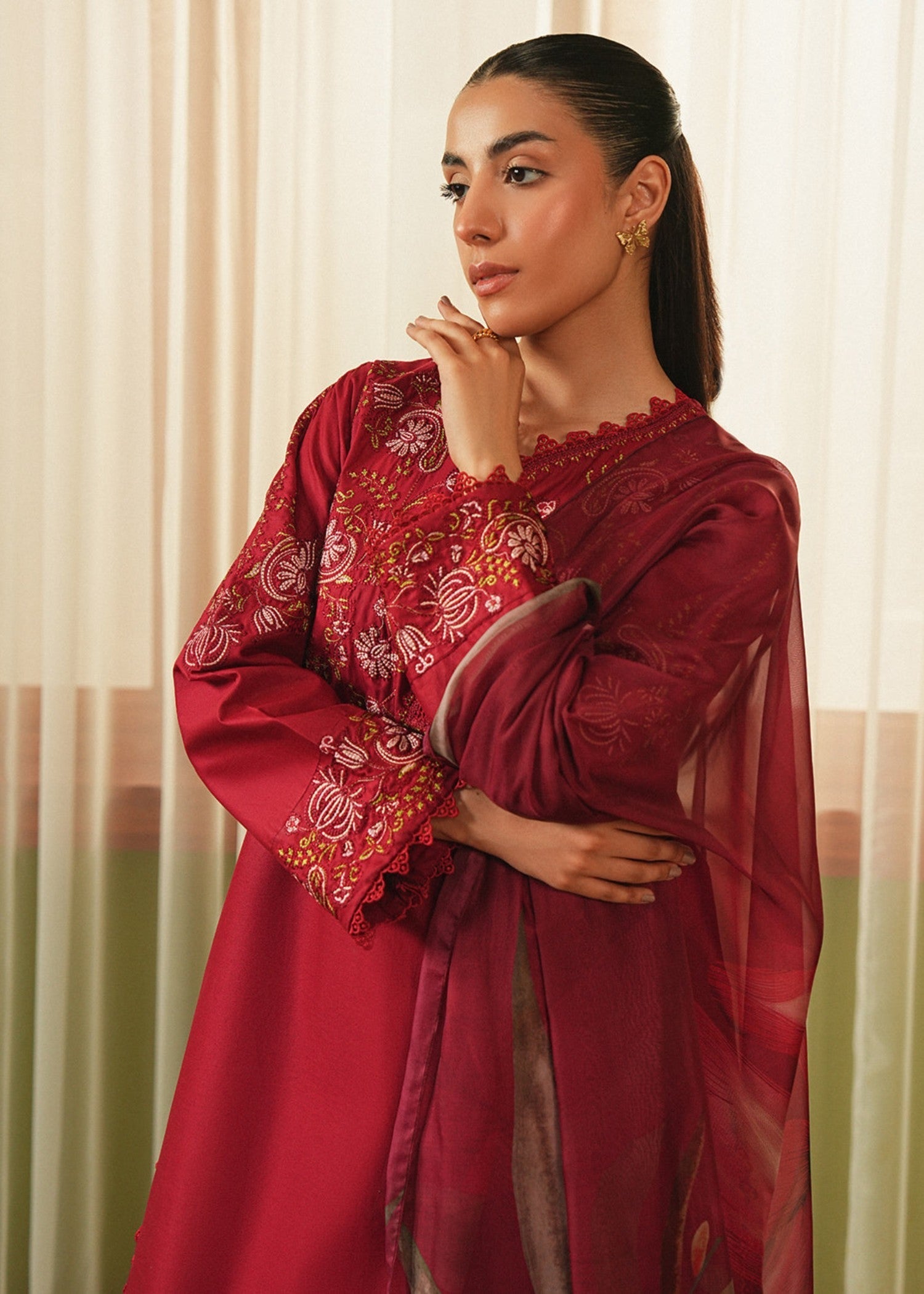 Mannat Flare (Red) Women 2pcs