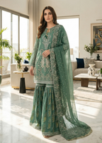 Diara Couture HABIBA DF 56 GREEN Women 3pcs