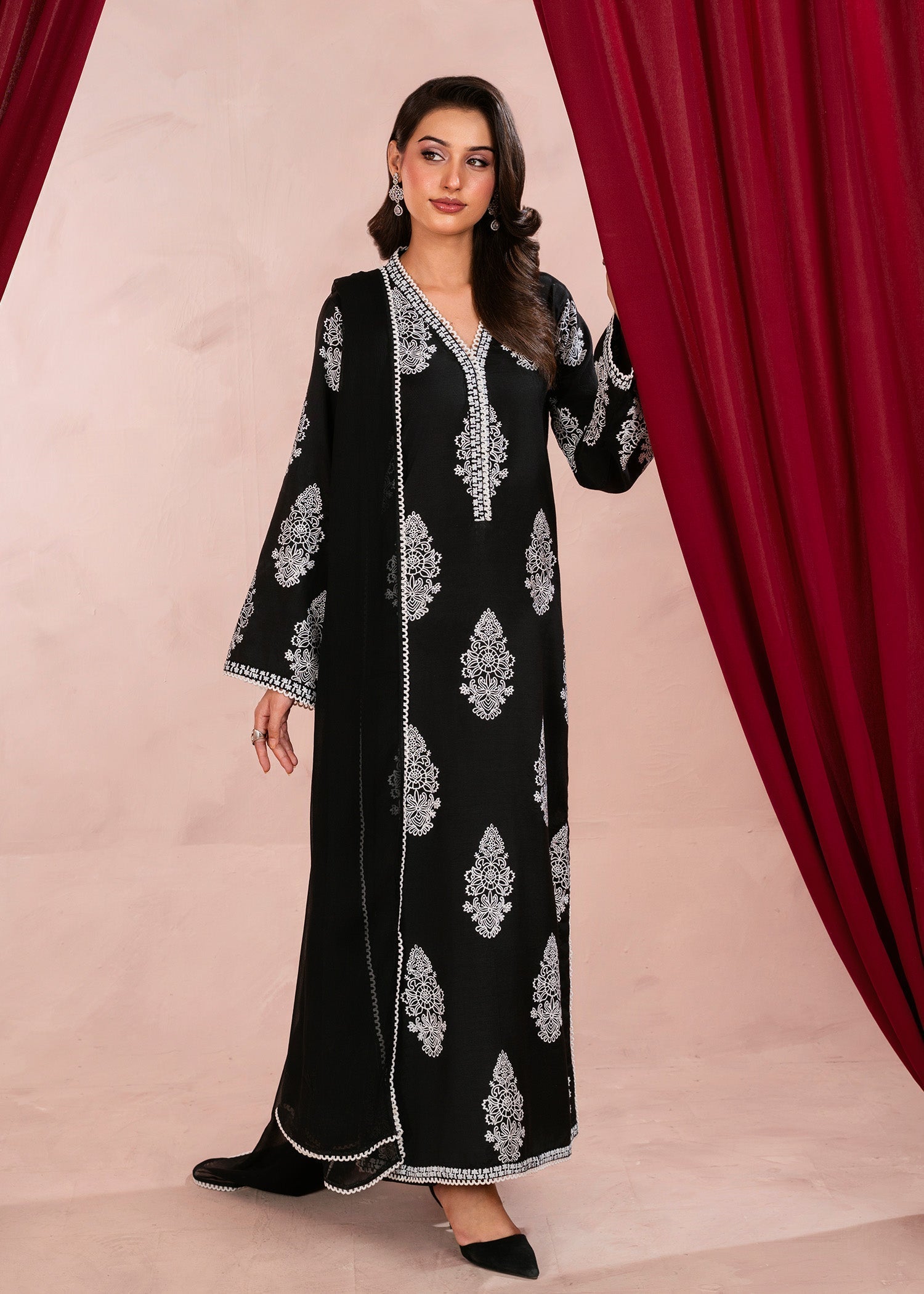 Rang-e-Haya Dew Drop (Black) Women 3pcs