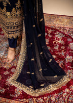 Alyssa Navy blue suit ALL402 Women 3pcs