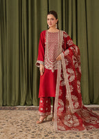 AATIQA Embroidered Korean Silk 72 Women 3pcs