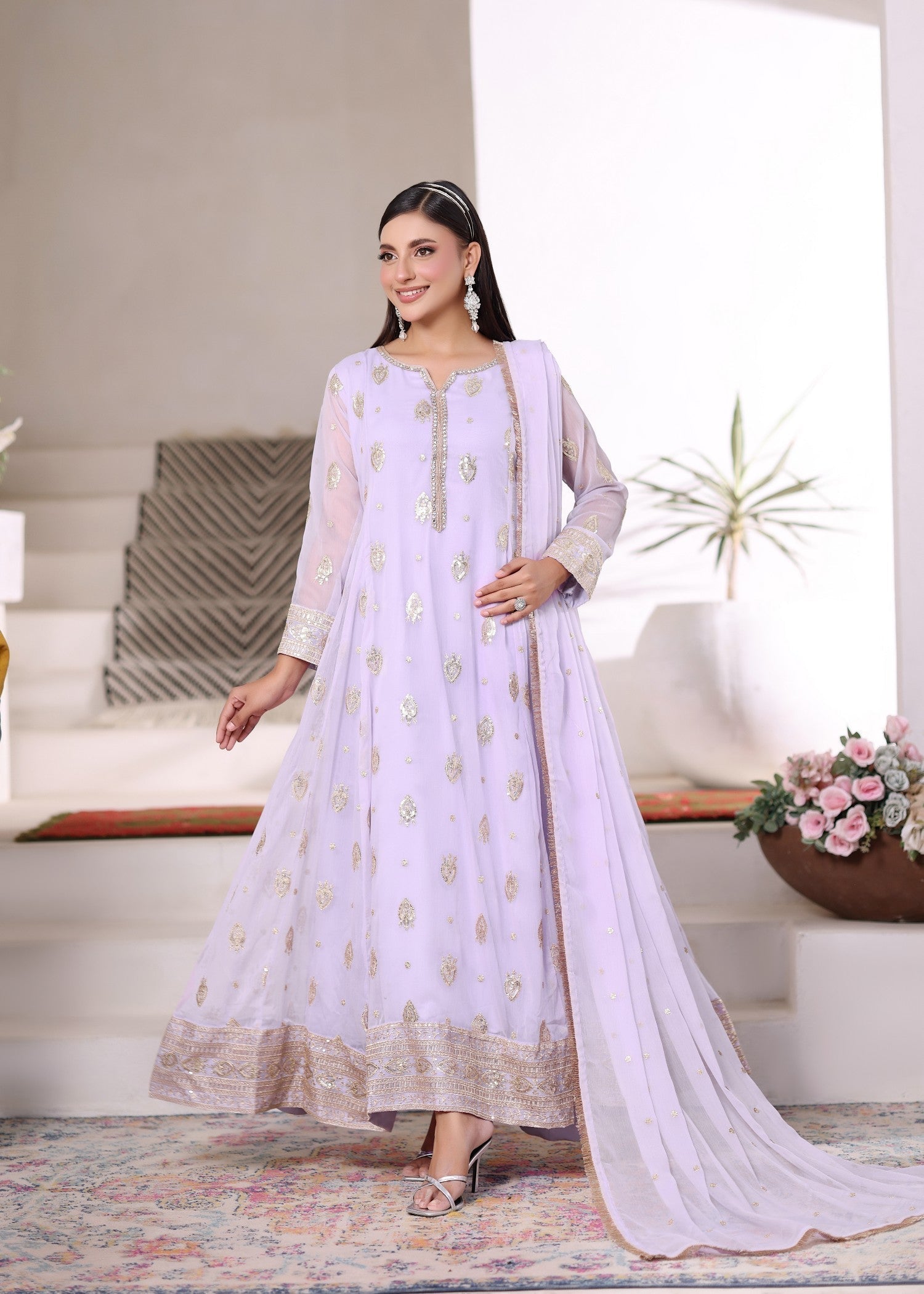 Abaan Zohan Raunak Light Lilac Women 3pcs