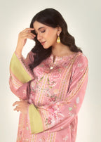 Peach Republic Printed Silk Dress 02 Women 2pcs