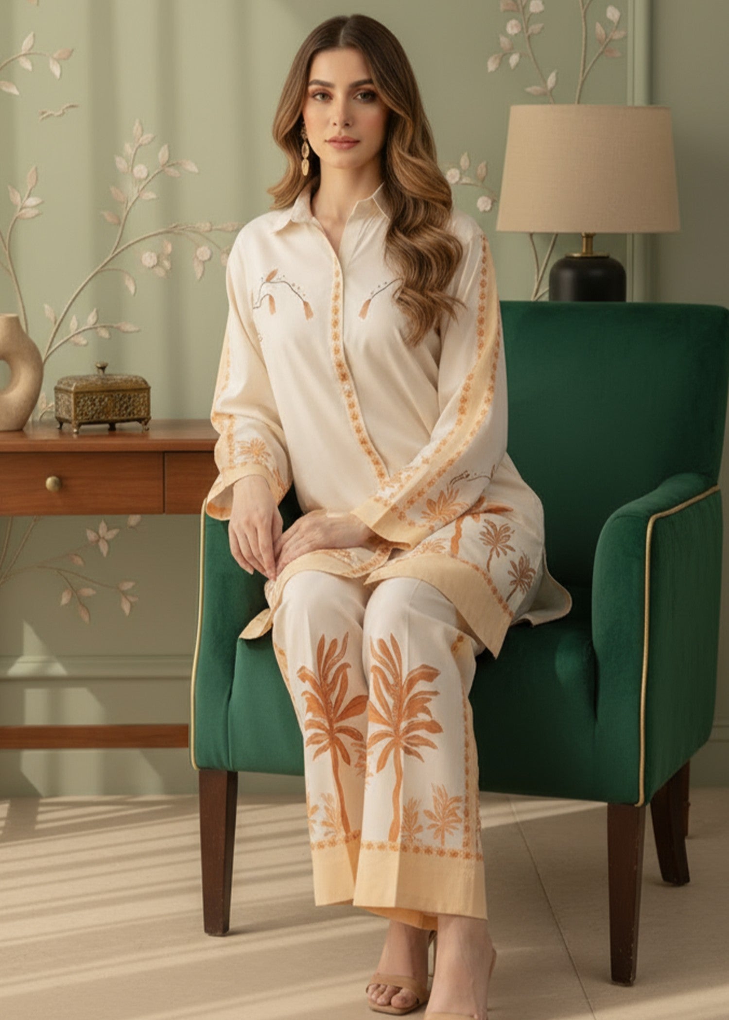 Peach Republic Printed Suit 64 Women 2pcs