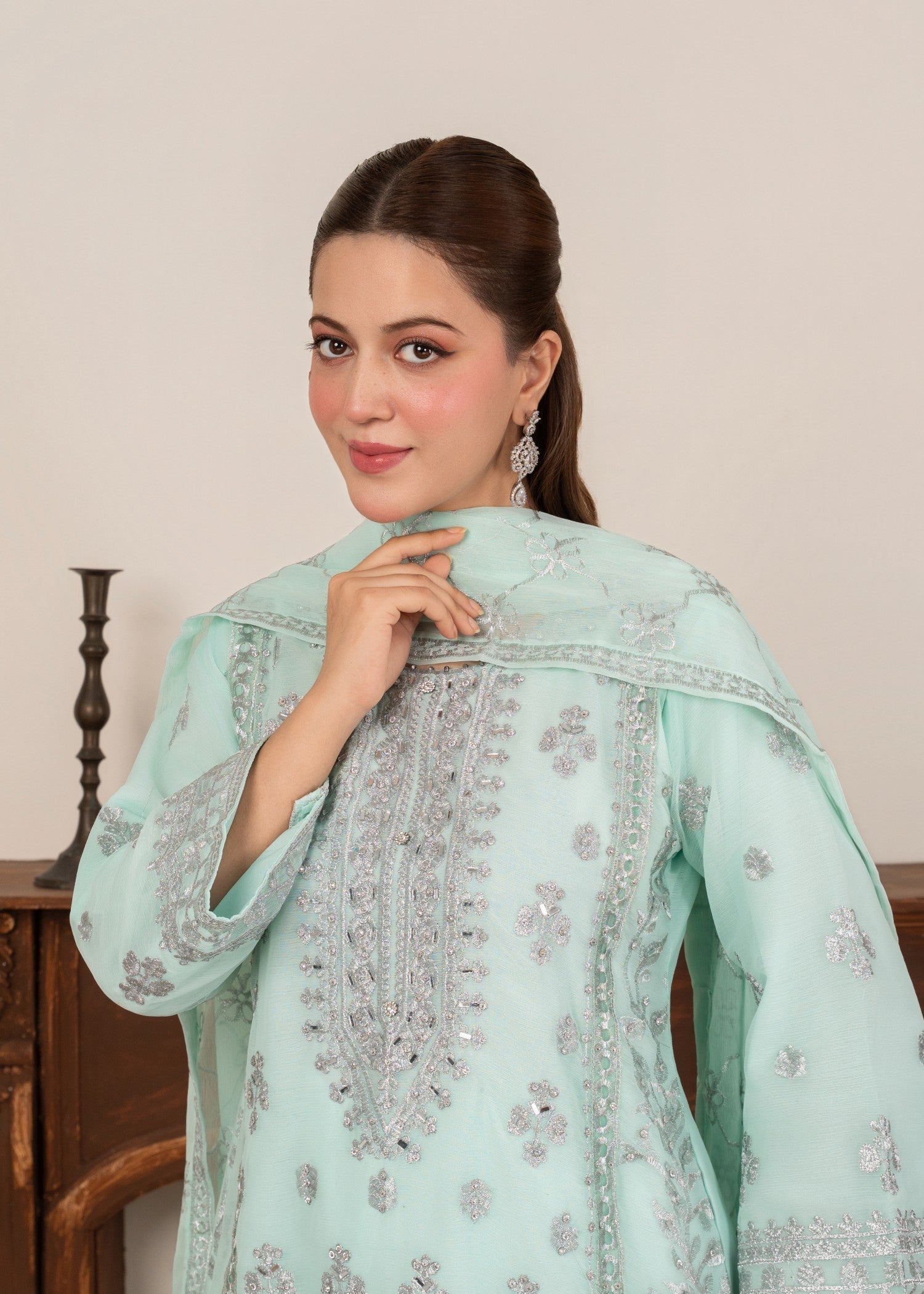 Four Season Boutique JUMMI 12 CHIFFON ICEBLUE Women 3pcs