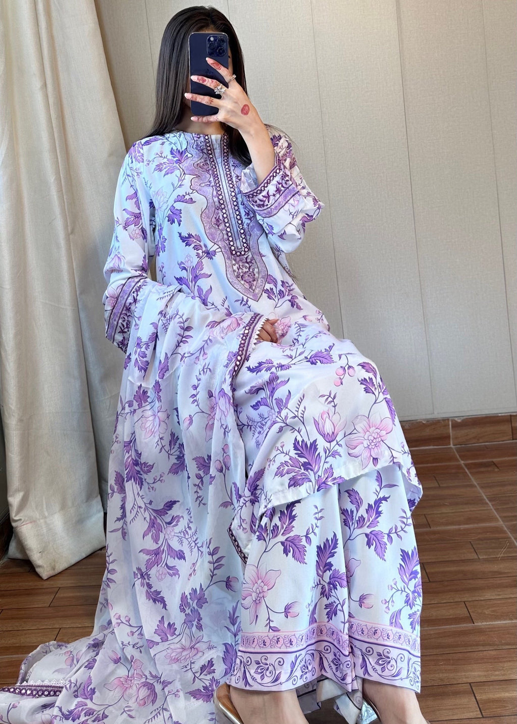 Suits By Sadia Aneela swiss lawn Women 3pcs