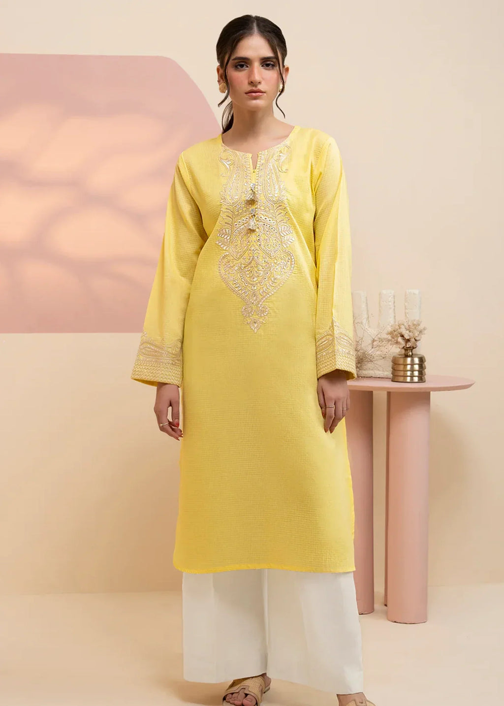 Zellbury WPS 2522558 Light Yellow Women 1pcs