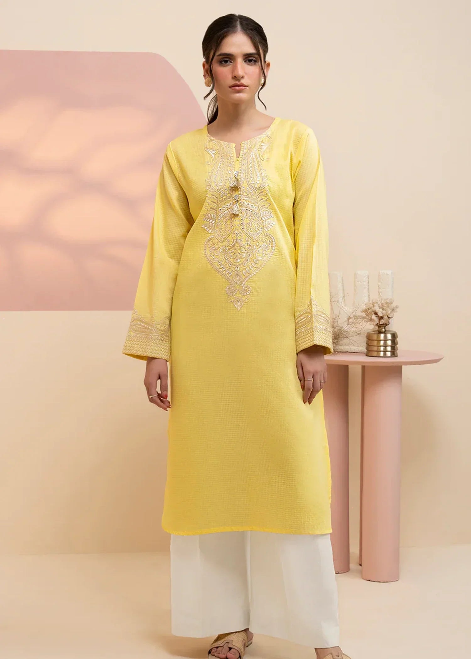 Zellbury WPS 2522558 Light Yellow Women 1pcs