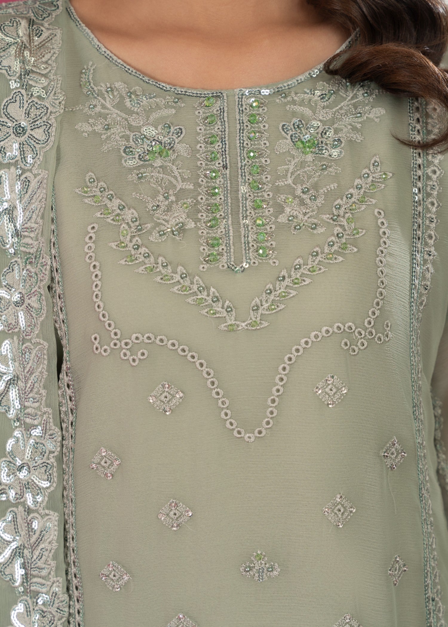 Four Season Boutique ZOBIA GHARARA PISTA Women 3pcs