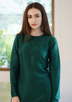 Uzman Yasen Green Farshi Shalwar Women 3pcs