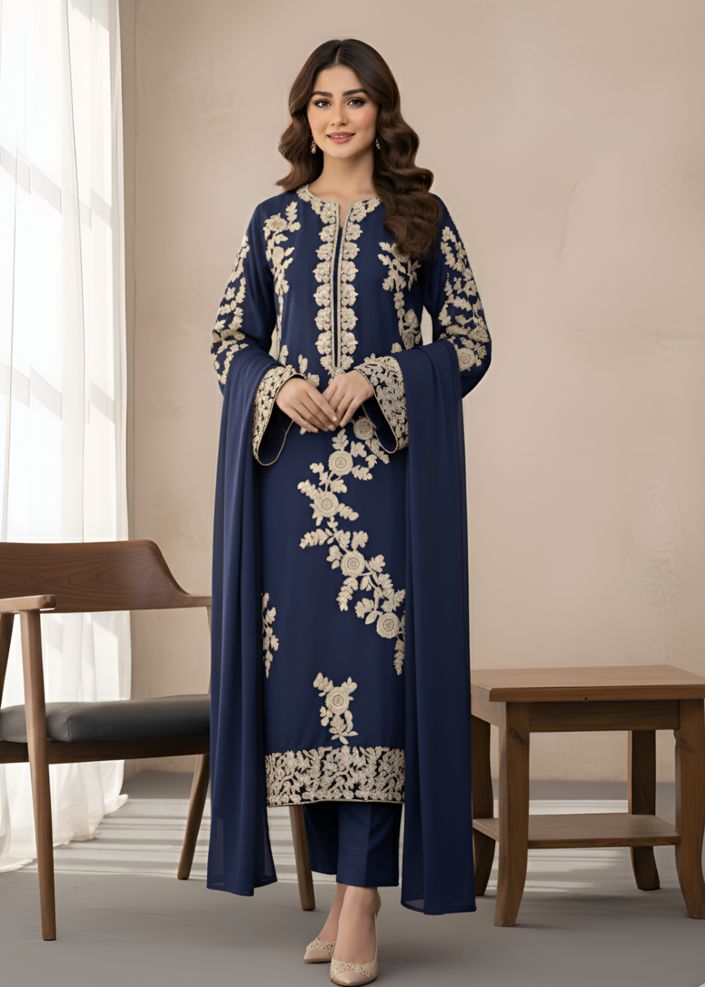 Tawakal Closet Nazish Emb Women 3pcs