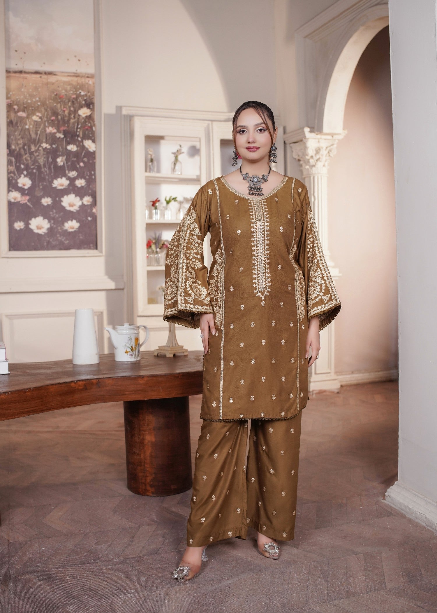 Gulposh Noor Zaar (Embroided ) Women 2pcs