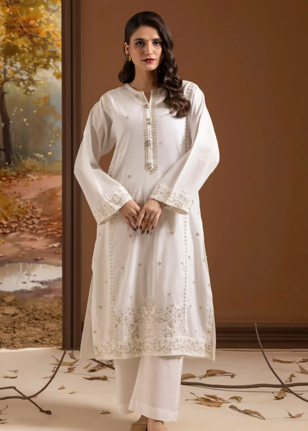 Zellbury WPS2522503 White Women 2pcs