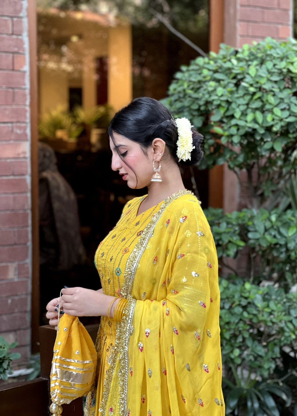 Sanskari.Pk Apsara Yellow Lehnga Women 4pcs