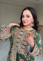 Suits By Sadia IMAAN SILK GREEN Women 3pcs