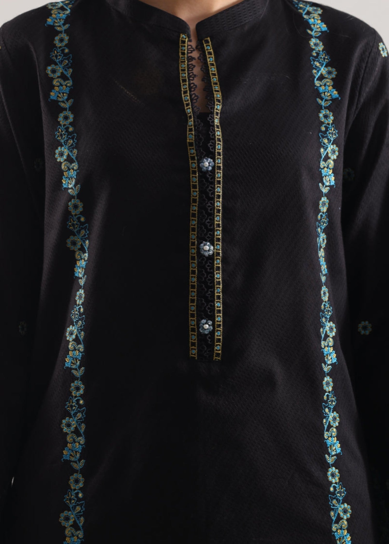 Saya Luxury Pret Embroidered Cotton Jacquard Stitched W3LP 087 Women 3pcs