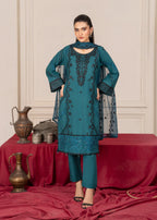 Four Season Boutique ZIRWAH COTTON TEAL Women 3pcs