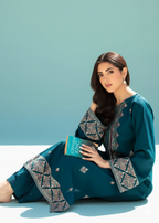 Shehroz Fashion zink blue Women 2pcs