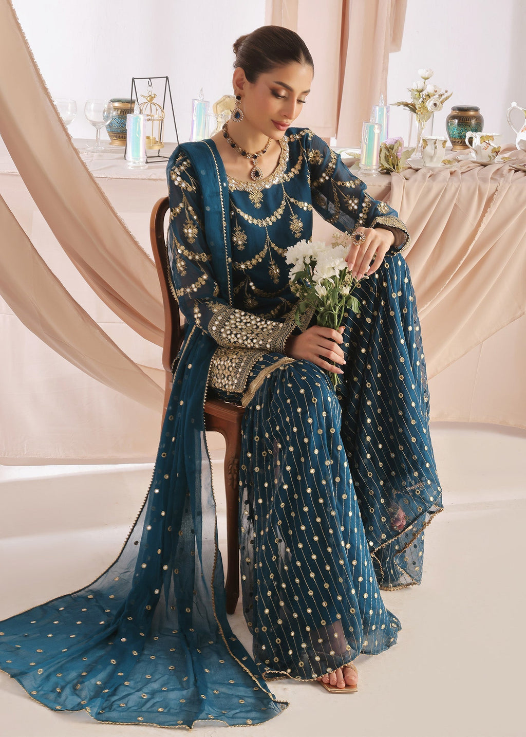 Ayesha Closet GUL BAHAR TEAL Women 3pcs