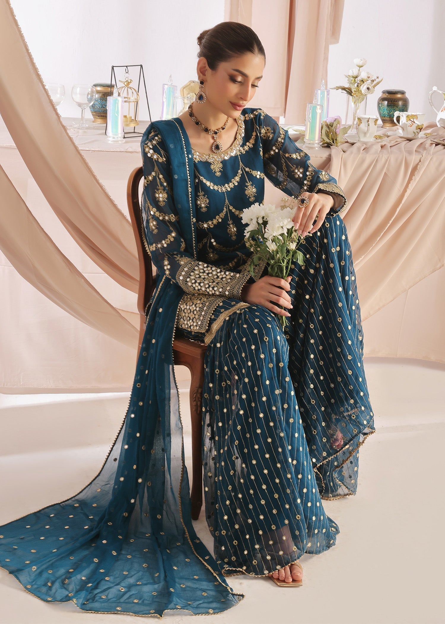 Ayesha Closet GUL BAHAR TEAL Women 3pcs