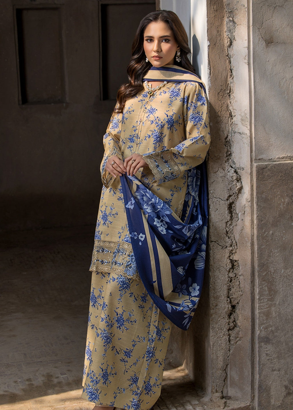 Bin Tayyab BT006513 LMN CRM Women 3pcs