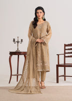 Four Season Boutique DUA CHIFFON TAN BROWN Women 3pcs