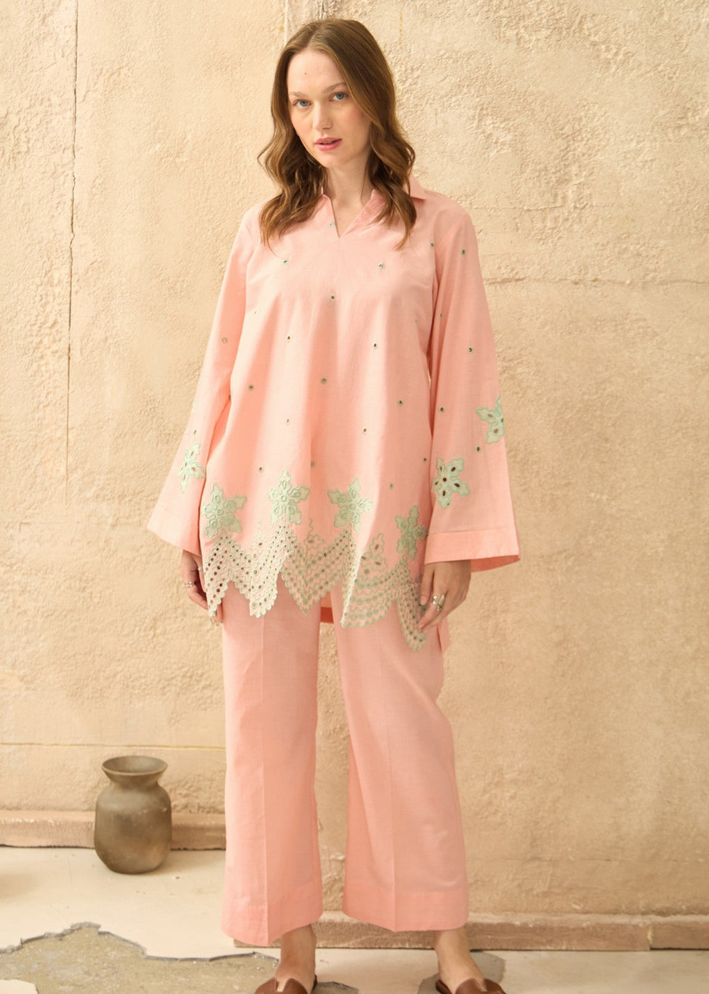 Kiara Serena – Embroidered Co ords Set Women 2pcs